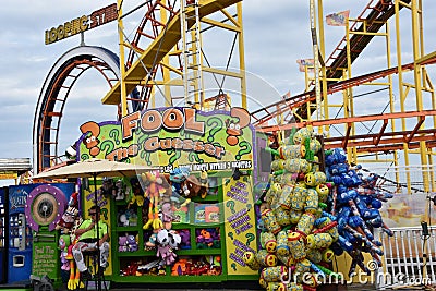 Jolly Roger Amusement Park in Ocean City, Maryland Editorial Stock Photo