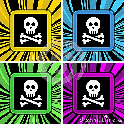 Jolly roger sign Vector Illustration