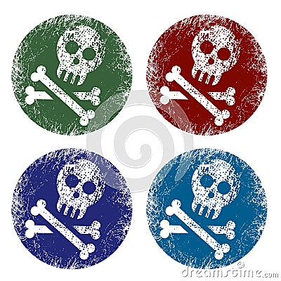 Jolly roger signs Vector Illustration