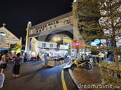 Jonker Walk Night Life Editorial Stock Photo