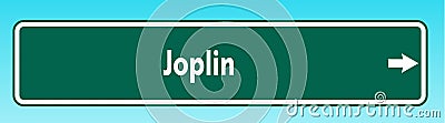 Joplin Road Sign Stock Photo