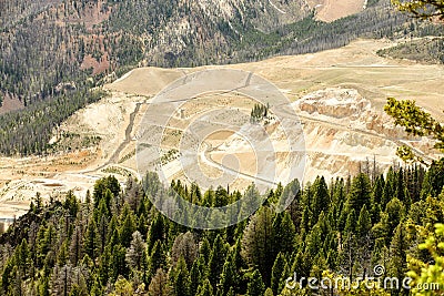 The Jordan Creek gold and molybdenum mine. Stock Photo