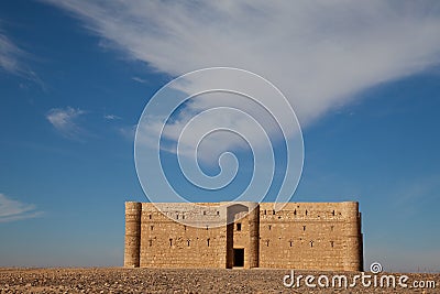 Jordan, desert castle Stock Photo