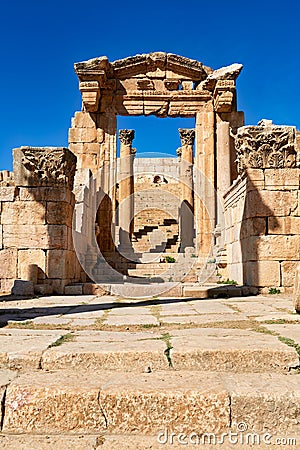 Jordan. The greco roman city of Gerasa Jerash Stock Photo