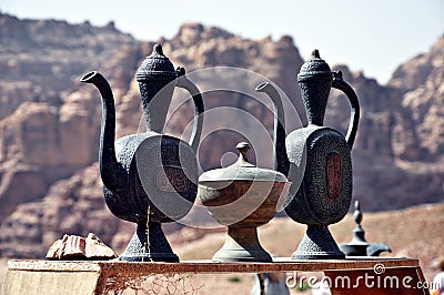 Jordan. Rocks. The road to the ancient city Petre. Stock Photo