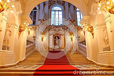 Jordan Staircase of the Winter Palace Editorial Stock Photo