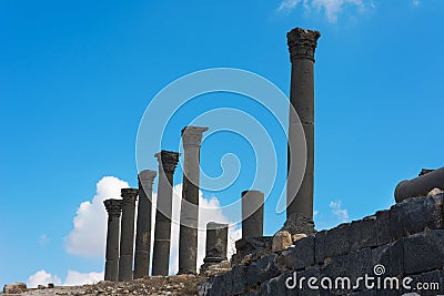 Jordan the Umm Qais Roman ruin Stock Photo