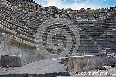 Jordan the Umm Qais Roman ruin Stock Photo