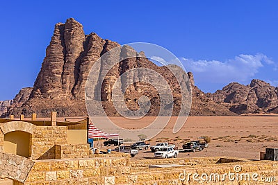Jordan, Seven Pillars of Wisdom, Wadi Rum Editorial Stock Photo