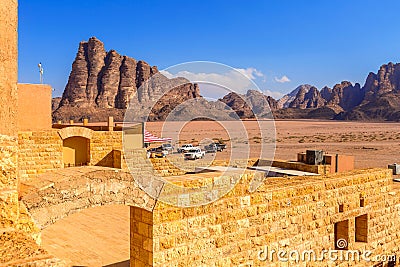 Jordan, Seven Pillars of Wisdom, Wadi Rum Editorial Stock Photo