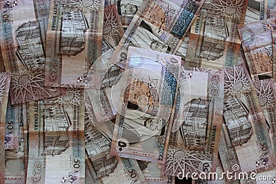 Jordanian dinar banknotes background Stock Photo