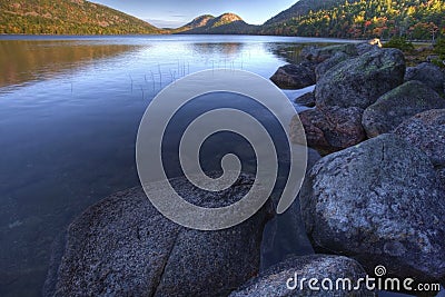 Jordon Pond in Acadia National Park, Maine Stock Photo