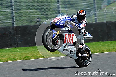 Jorge Lorenzo YAMAHA MOTOGP 2010 Editorial Stock Photo