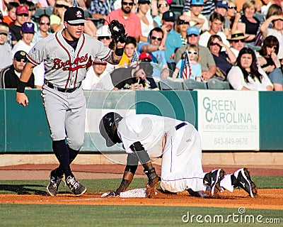 Jorge Mateo safe at third base. Editorial Stock Photo