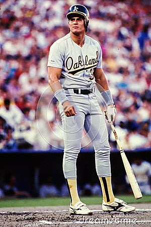 Jose Canseco, Oakland A's Editorial Stock Photo