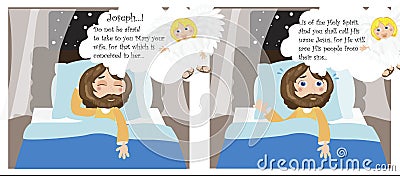 Joseph's dream Stock Photo