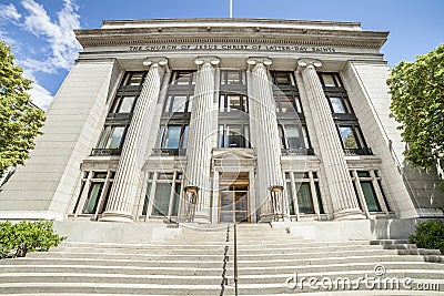 Joseph Smith Memorial Building, Salt Lake City Editorial Stock Photo