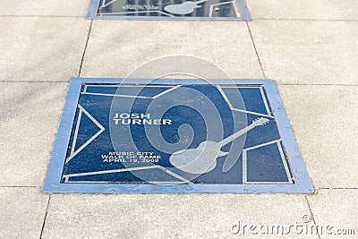 The Josh Turner star on the Music City walk of Fame in Nashville, TN Editorial Stock Photo