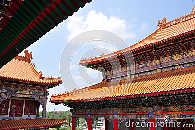 Joss house roof Stock Photo