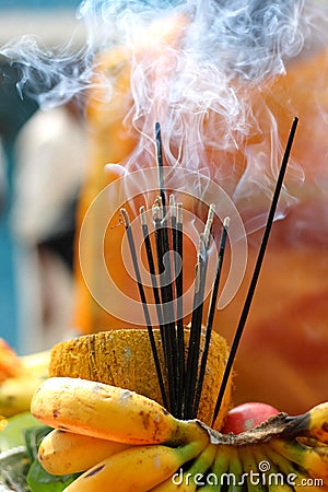 Joss Sticks Stock Photo