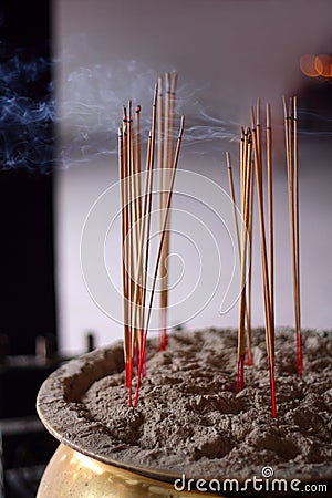 Joss Sticks Stock Photo