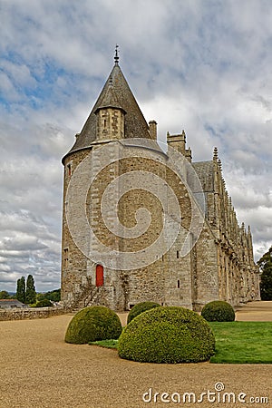 Josselin Castle - Brittany, France Stock Photo