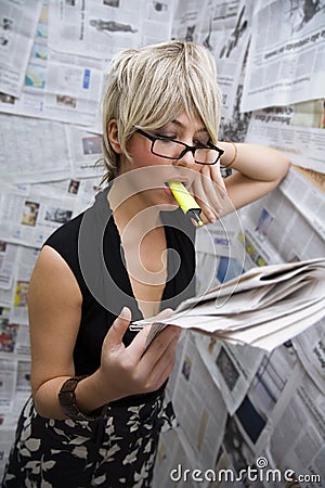 Journalist Stock Photo