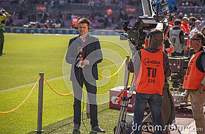 Journalist at work Editorial Stock Photo