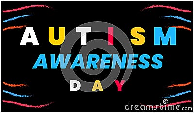 A Journey Through Autism, World Autism Day Vector Illustration