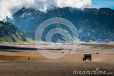 Journey with off road car Stock Photo