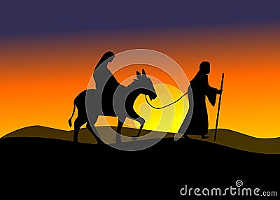 Journey to Bethlehem Stock Photo