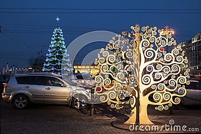 Journey to Christmas Editorial Stock Photo