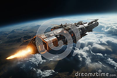 Journey to the Stars: Exploring the Epic World of Star Citizen w Stock Photo