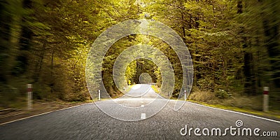 Journey Trip Route Travel Landscape Rural Freedom Concept Stock Photo