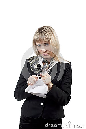 Joy businesswomen Stock Photo