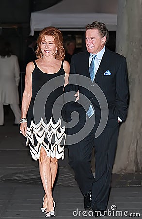 Joy Philbin and Regis Philbin Arrive at the Vanity Fair Party for the 2008 Tribeca Film Festival Editorial Stock Photo