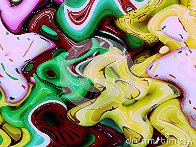 Joyful abstract color meltinh background Stock Photo