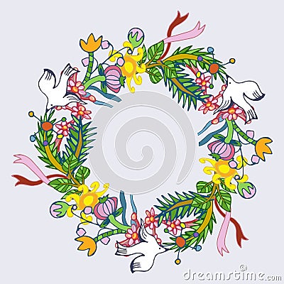 Joyful picture for decorating children`s parties Vector Illustration