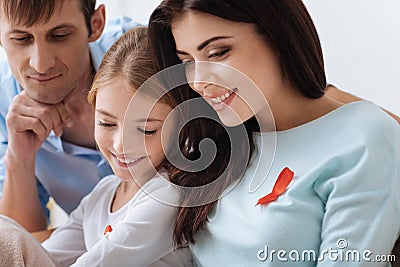 Joyful united family having great time together Stock Photo