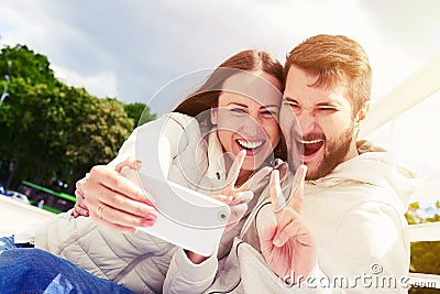 Joyous couple Stock Photo
