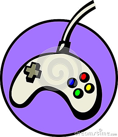 Joypad videogame controller. Vector file available Vector Illustration
