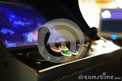 Video game machine Stock Photo