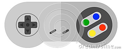 Joystick icon. Videogame console controller. Gamepad symbol Vector Illustration