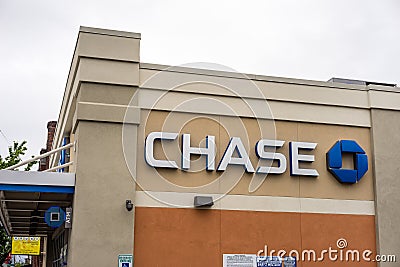 JP Morgan Chase Bank Editorial Stock Photo