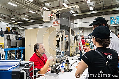 JPL visit at the `open house` annual event `A ticket to explore JPL` Editorial Stock Photo