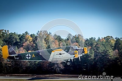 JU-52 taking off Editorial Stock Photo