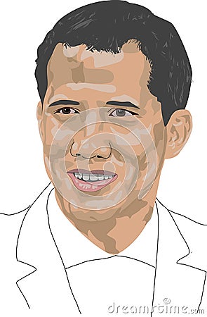 Juan Guaido Portrait and Illustration Vector Illustration