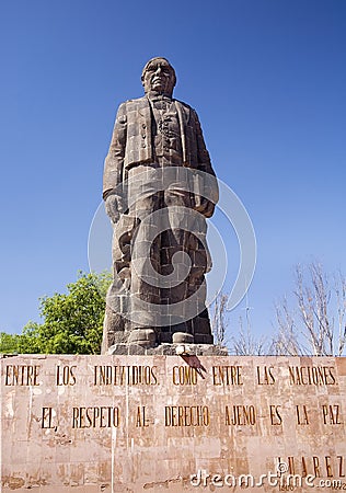 Juarez Statue Hill of Bells Queretaro Mexico Stock Photo