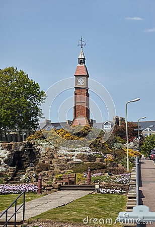 The Jubilee Clock Tower in Seaton. Devon. England Stock Photo