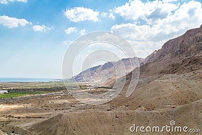 Judaean desert near Dead sea, Israel Editorial Stock Photo